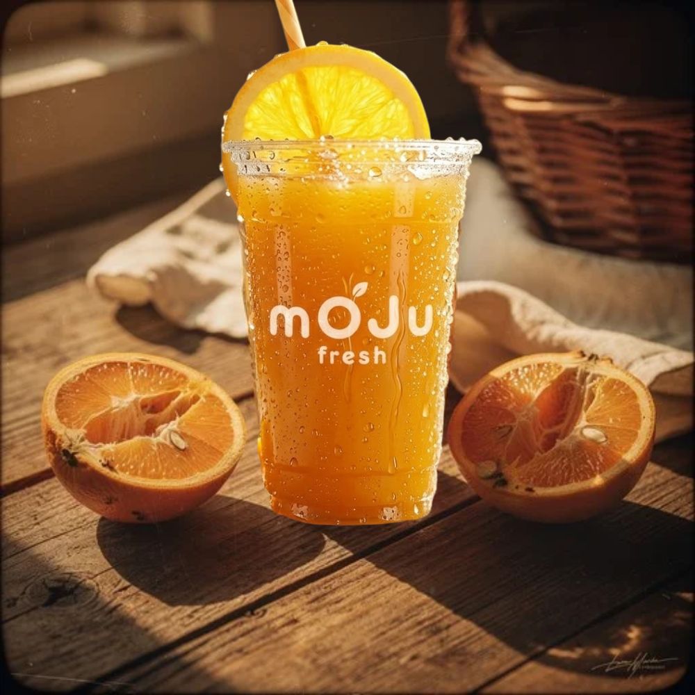 Fresh orange juice cup showing vitamin C skin benefits